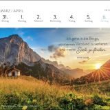 Zauber der Berge 2025 - Postkartenkalender